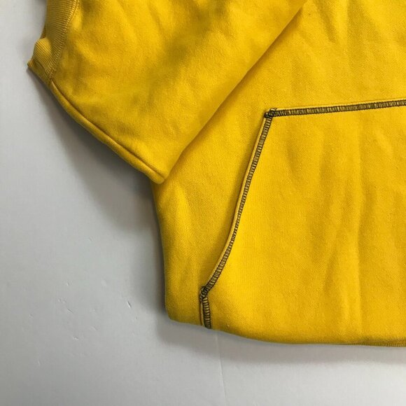 Chaps Ralph Lauren Large Yellow Hoodie Pullover - Picture 4 of 5